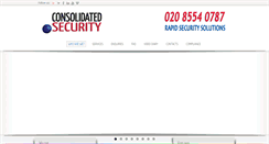 Desktop Screenshot of consolidatedsecurity.co.uk