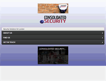 Tablet Screenshot of consolidatedsecurity.co.uk